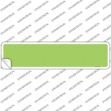 Lime Green Solid Blank Novelty Narrow Sticker Decal