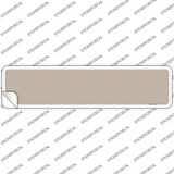 Tan Solid Blank Novelty Narrow Sticker Decal