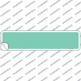 Mint Solid Blank Novelty Narrow Sticker Decal