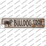 Bulldog Trail Novelty Narrow Sticker Decal