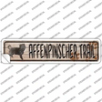 Affenpinscher Trail Novelty Narrow Sticker Decal
