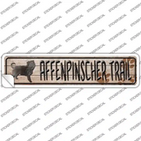 Affenpinscher Trail Novelty Narrow Sticker Decal