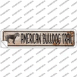 American Bulldog Trail Novelty Narrow Sticker Decal