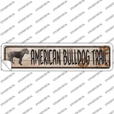 American Bulldog Trail Novelty Narrow Sticker Decal