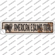 American Eskimo Trail Novelty Narrow Sticker Decal