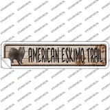 American Eskimo Trail Novelty Narrow Sticker Decal