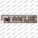 Havanese Trail Novelty Narrow Sticker Decal