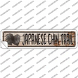 Japanese Chin Trail Novelty Narrow Sticker Decal