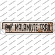 Malamute Trail Novelty Narrow Sticker Decal