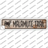 Malamute Trail Novelty Narrow Sticker Decal