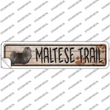 Maltese Trail Novelty Narrow Sticker Decal