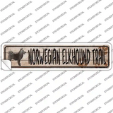 Norwegian Elkhound Trail Novelty Narrow Sticker Decal