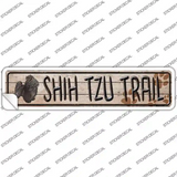 Shih Tzu Trail Novelty Narrow Sticker Decal