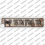 Tibetan Spaniel Trail Novelty Narrow Sticker Decal