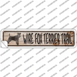 Wire Fox Terrier Trail Novelty Narrow Sticker Decal