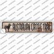 Australian Cattle Dog Trail Novelty Narrow Sticker Decal