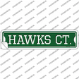 Hawks Ct Novelty Narrow Sticker Decal