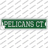Pelicans Ct Novelty Narrow Sticker Decal
