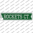 Rockets Ct Novelty Narrow Sticker Decal