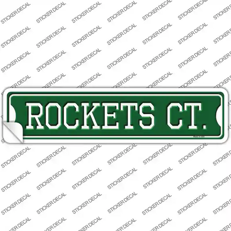 Rockets Ct Novelty Narrow Sticker Decal