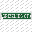 Grizzlies Ct Novelty Narrow Sticker Decal