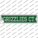 Grizzlies Ct Novelty Narrow Sticker Decal