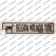 Belgian Malinois Trail Novelty Narrow Sticker Decal