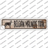 Belgian Malinois Trail Novelty Narrow Sticker Decal