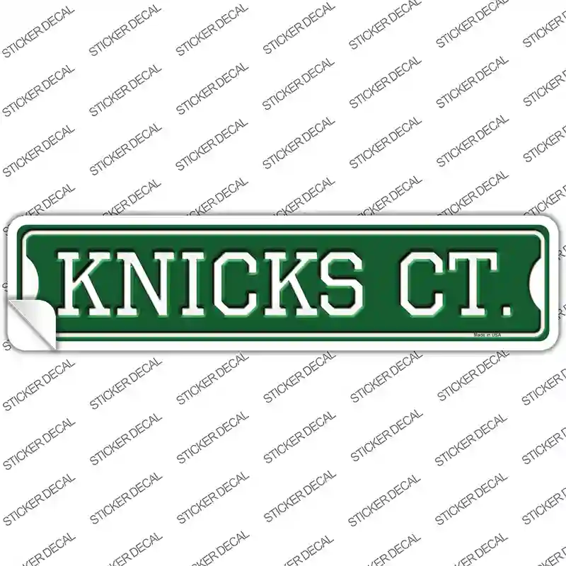 Knicks Ct Novelty Narrow Sticker Decal