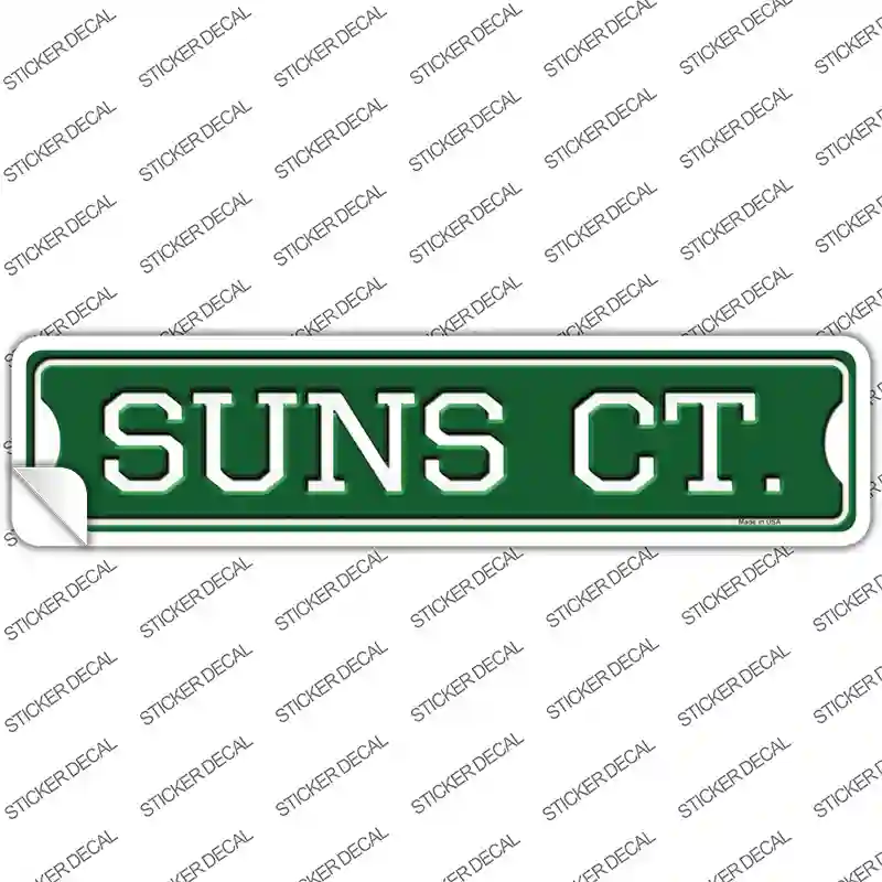 Suns Ct Novelty Narrow Sticker Decal