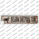 Belgian Sheepdog Trail Novelty Narrow Sticker Decal