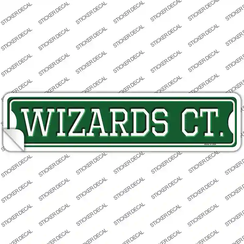 Wizards Ct Novelty Narrow Sticker Decal