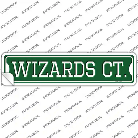 Wizards Ct Novelty Narrow Sticker Decal