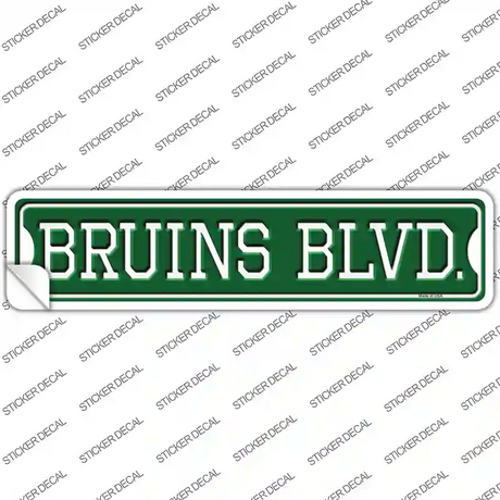 Bruins Blvd Novelty Narrow Sticker Decal
