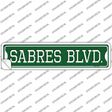 Sabres Blvd Novelty Narrow Sticker Decal