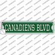 Canadiens Blvd Novelty Narrow Sticker Decal
