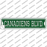 Canadiens Blvd Novelty Narrow Sticker Decal