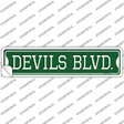 Devils Blvd Novelty Narrow Sticker Decal