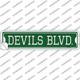 Devils Blvd Novelty Narrow Sticker Decal