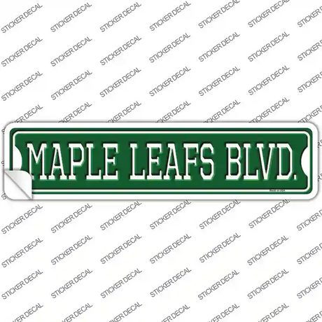 Maple Leafs Blvd Novelty Narrow Sticker Decal