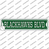Blackhawks Blvd Novelty Narrow Sticker Decal