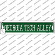 Georgia Tech Alley Novelty Narrow Sticker Decal