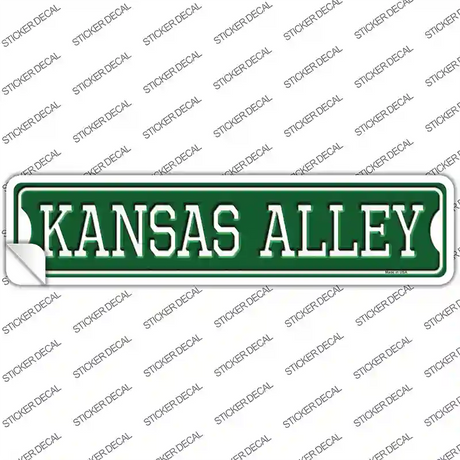 Kansas Alley Novelty Narrow Sticker Decal