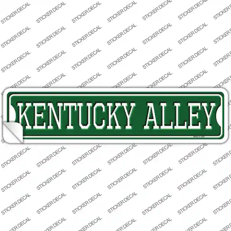 Kentucky Alley Novelty Narrow Sticker Decal