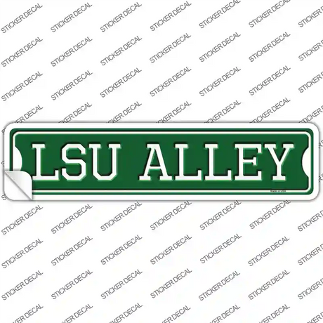 LSU Alley Novelty Narrow Sticker Decal