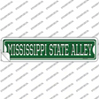 Mississippi State Alley Novelty Narrow Sticker Decal