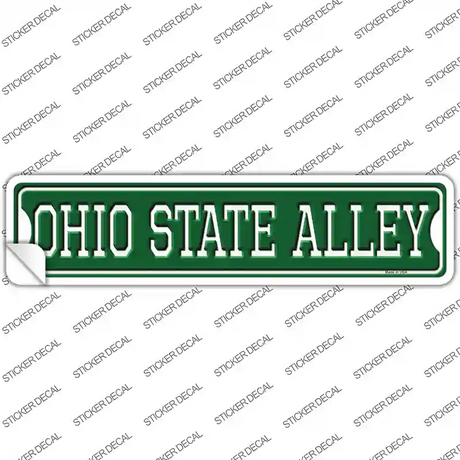 Ohio State Alley Novelty Narrow Sticker Decal