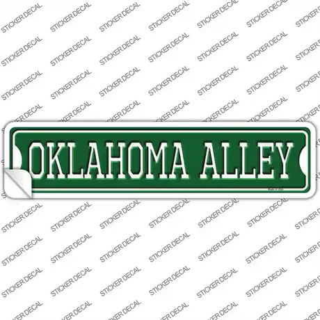 Oklahoma Alley Novelty Narrow Sticker Decal