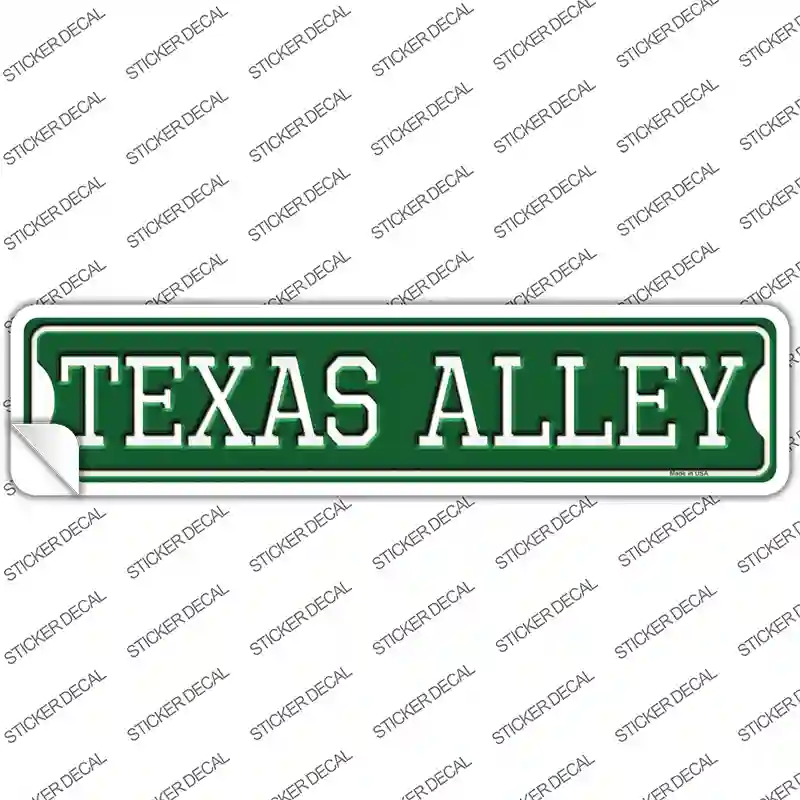Texas Alley Novelty Narrow Sticker Decal