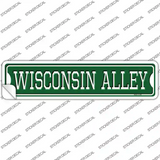 Wisconsin Alley Novelty Narrow Sticker Decal